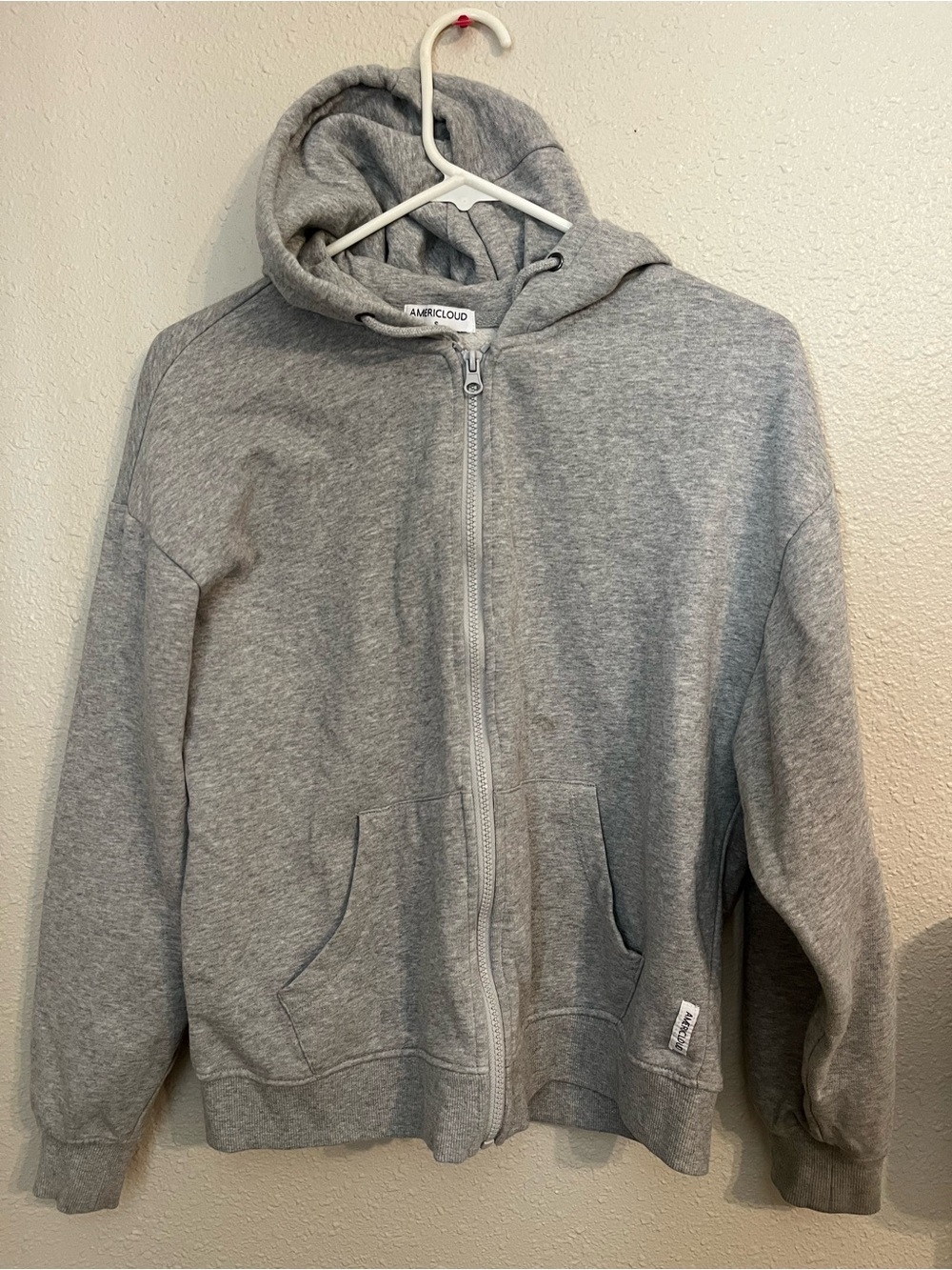 Women's Gray Full-Zip Hoodie Jacket